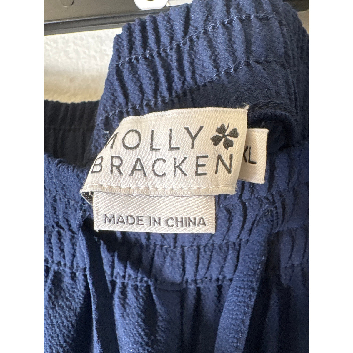 Molly Bracken Navy Pull On Pants Sz XL