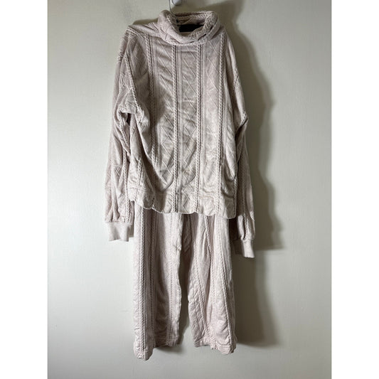 Splendid Oatmeal Braided Lounge Set Sz L