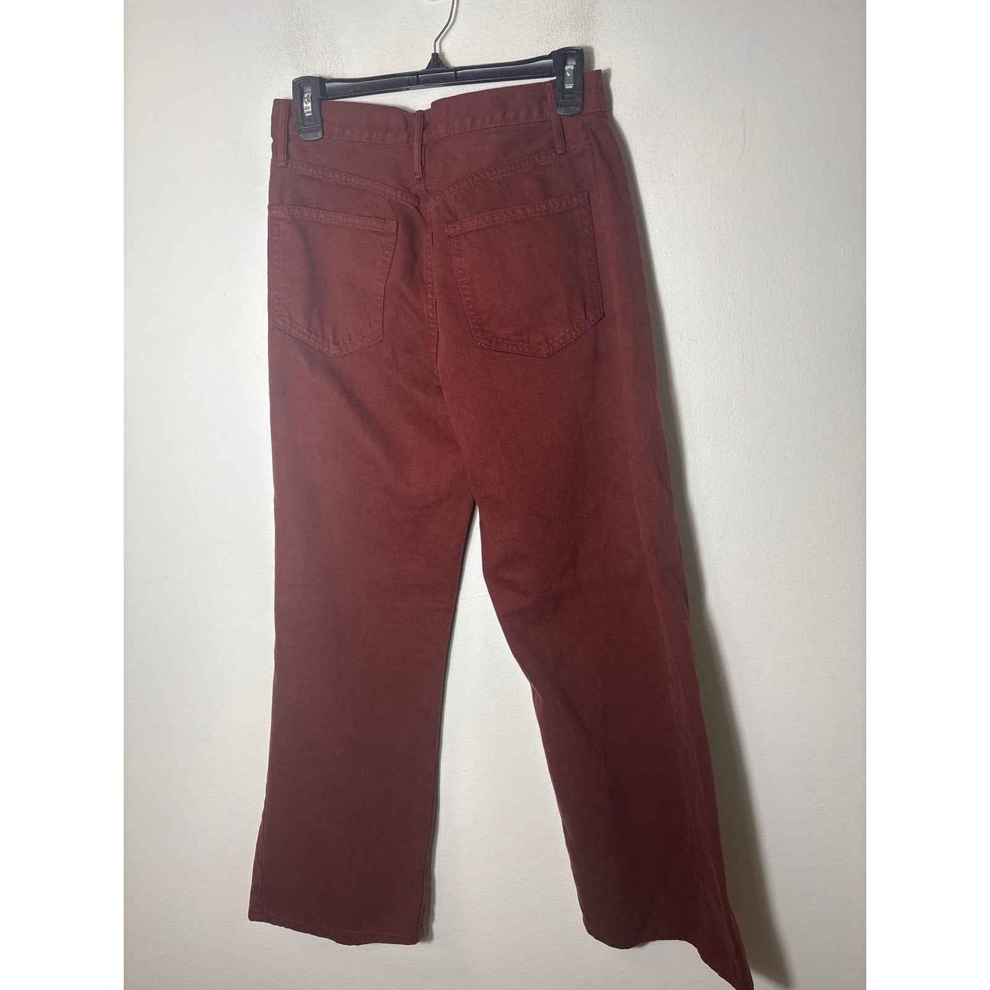 Just Black Rust Colored High Rise Wide Leg Jean Sz 27