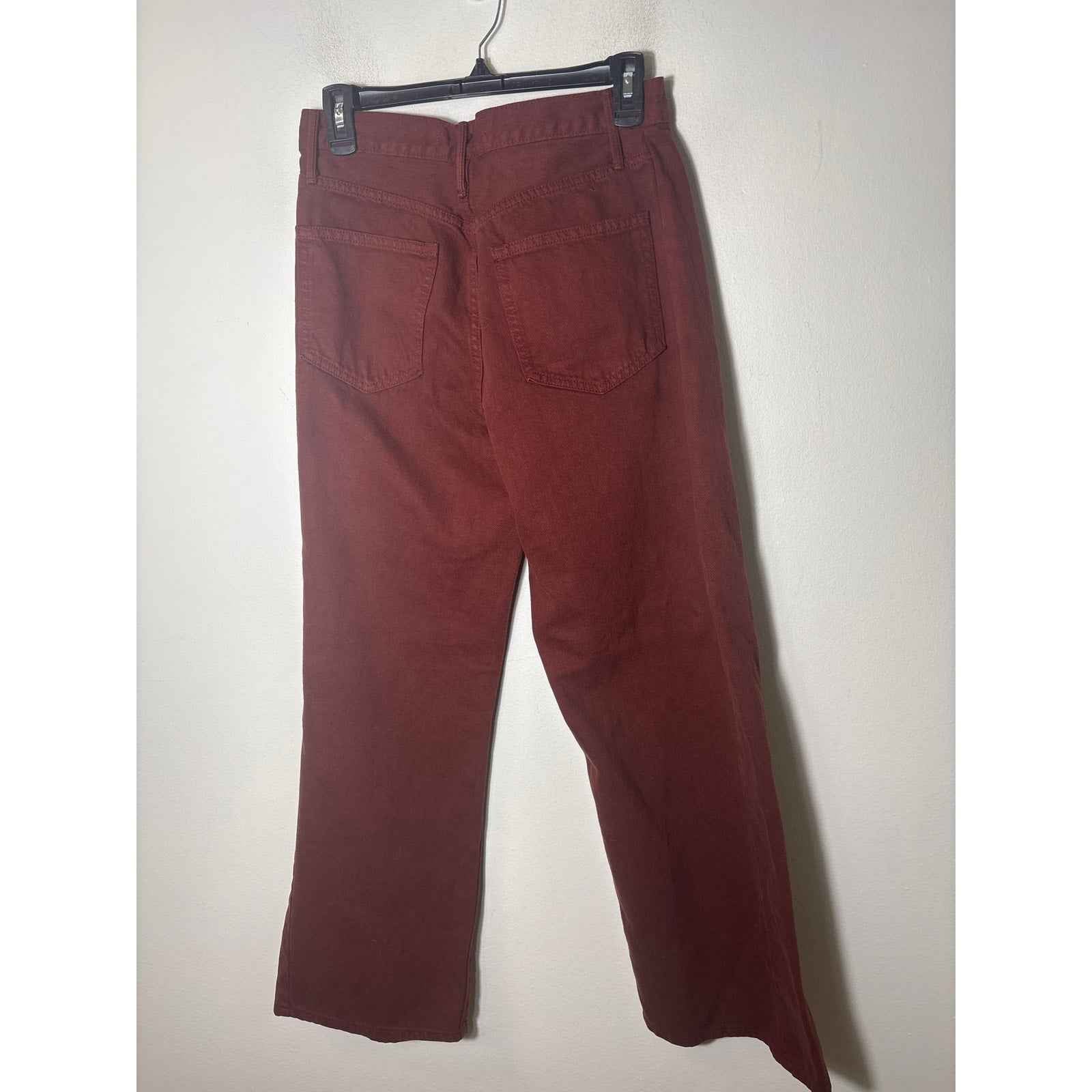 Just Black Rust Colored High Rise Wide Leg Jean Sz 27