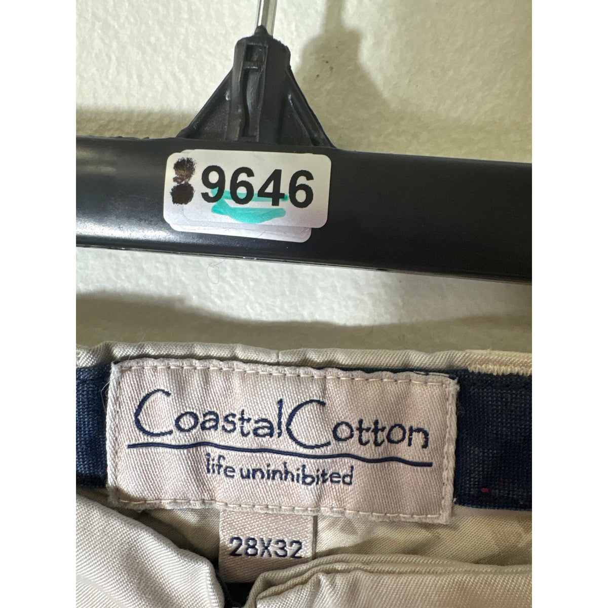 Men's Coastal Cotton Khaki Flat Front Cotton Chinos Sz 28x32