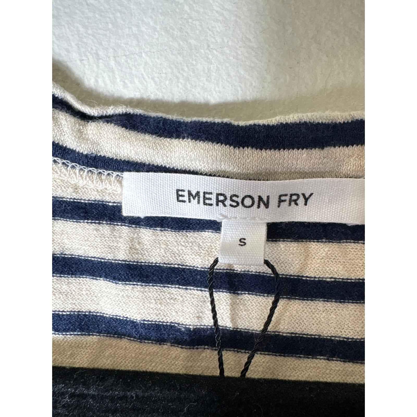 Emerson Fry Navy Stripe Sleeveless Tank Sz S