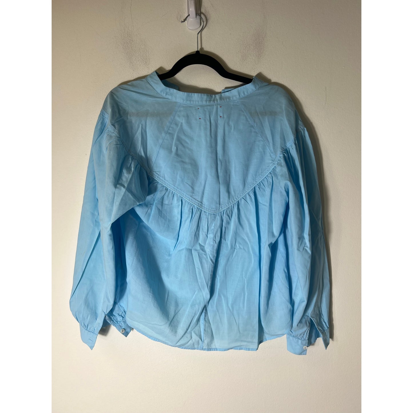 Xirena Pale Blue Cotton Long Sleeve Shirt Sz S