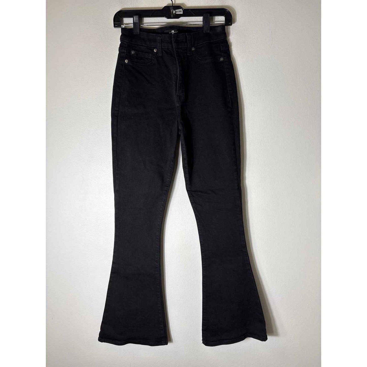 Seven For All Mankind Black Bootleg Denim Sz 26
