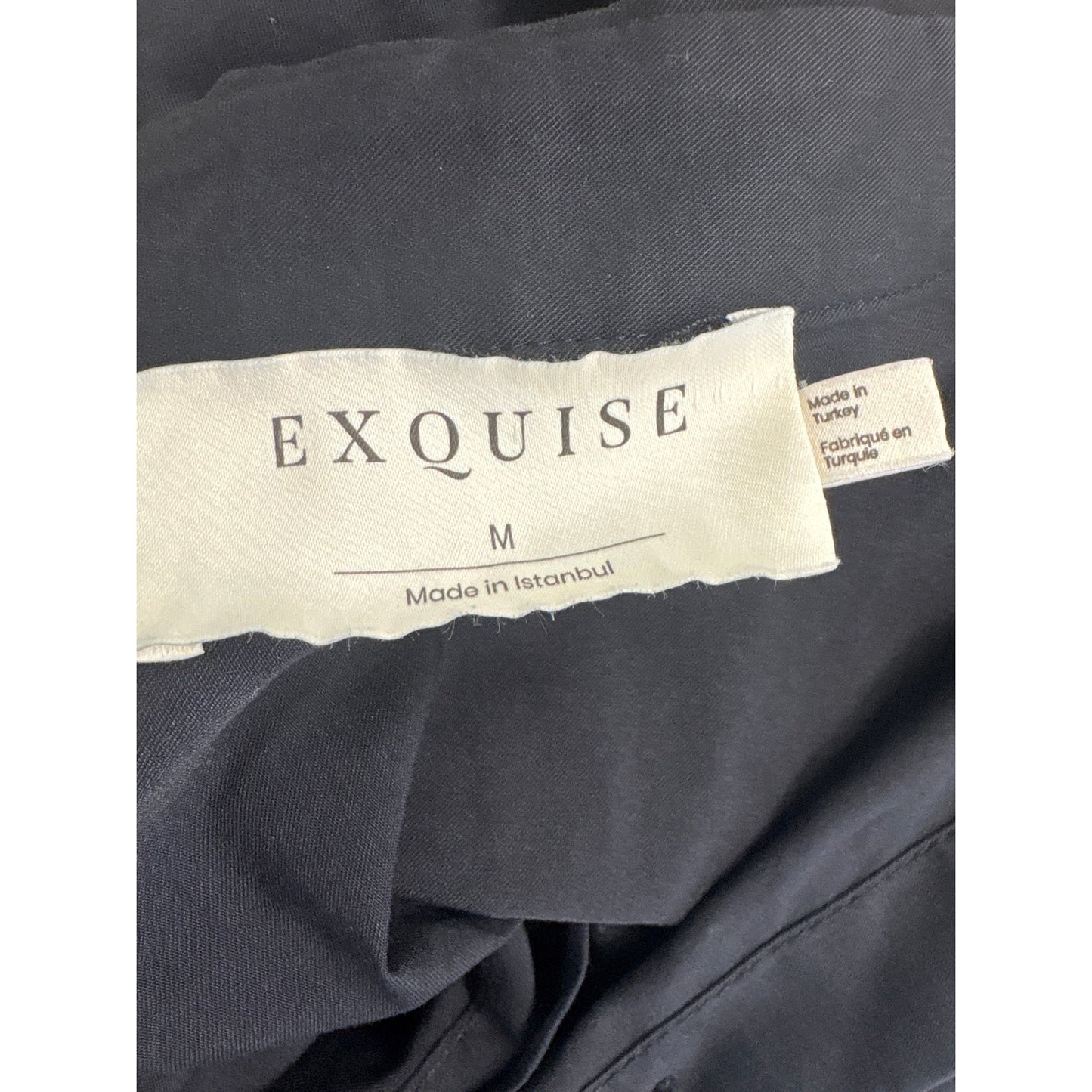 Exquise Black Short Sleeve "Tobie" Button Up Maxi Dress Sz M