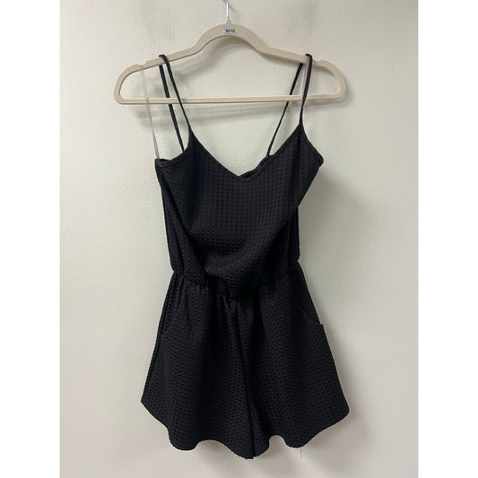 Pink Owl Black Romper Sz XS