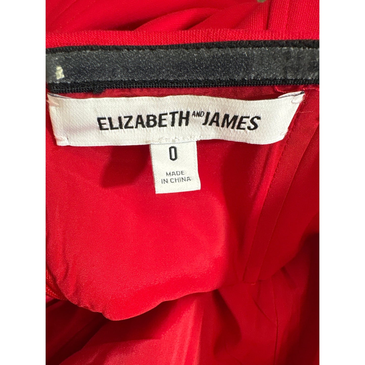 Elizabeth James Red column Gown Sz 0