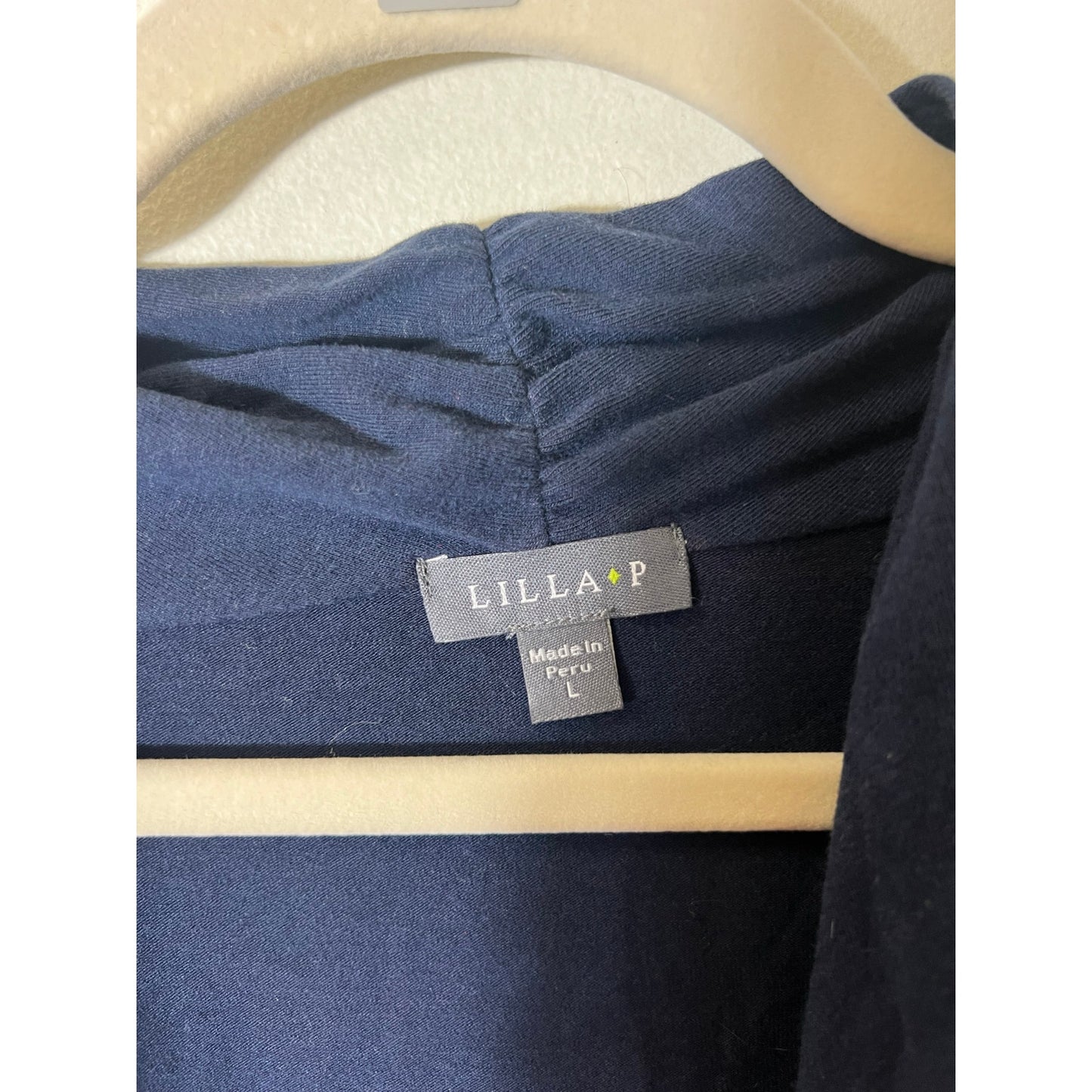 Lilla P Blue Long Sleeve Top Sz L