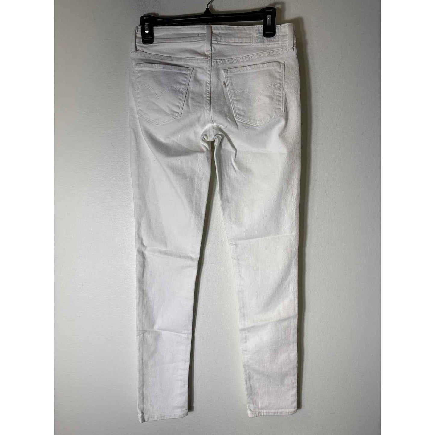 Levi's White 711 Skinny Denim Jeans Sz 28