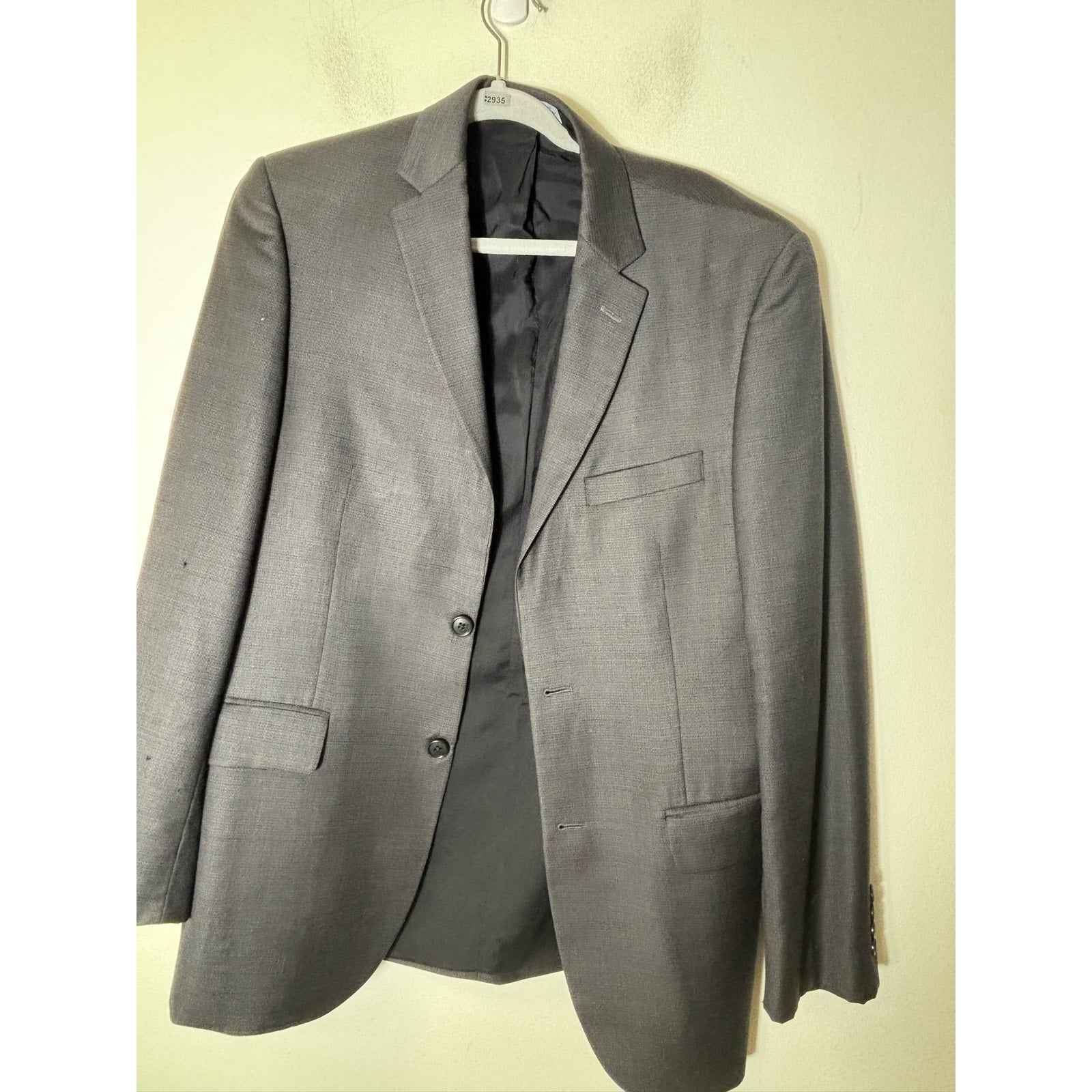 Jos a Bank Black Traveler Wool  Blazer Sz 40 Long