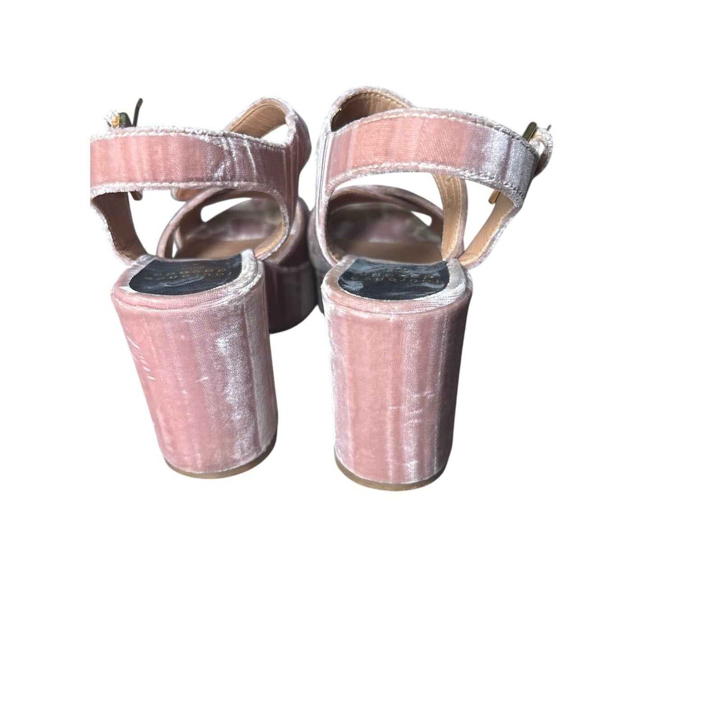 Laurence dacade Paris Pink Velvet Platform Sandal Sz 37.5