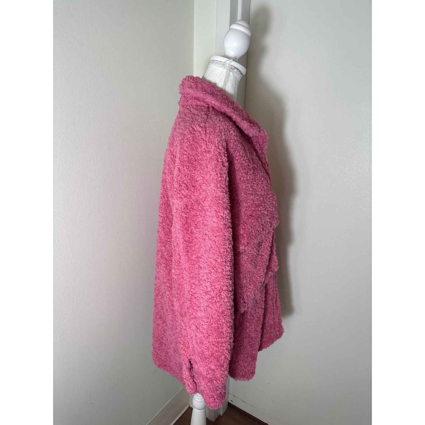 NWT English Factory Oversize Fuchsia Sherpa Jacket Sz XS