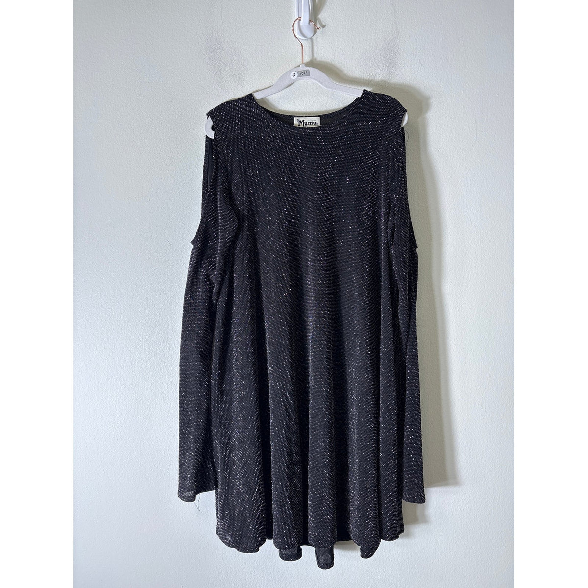 Show Me Your Mumu Black Long SLeeve Cold Shoulder Top Sz XS
