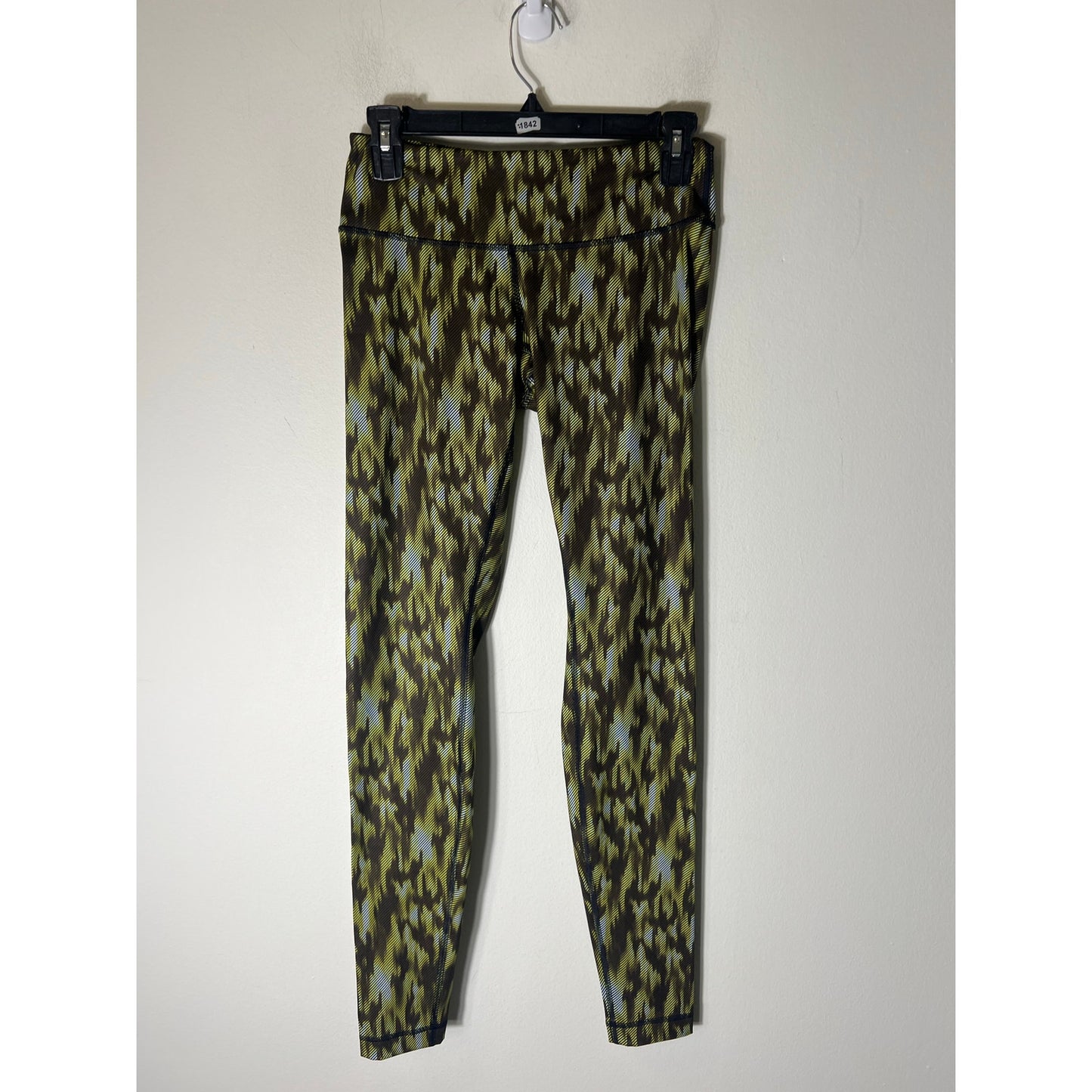 Lululemon Neon green-Black Leggings Sz 6
