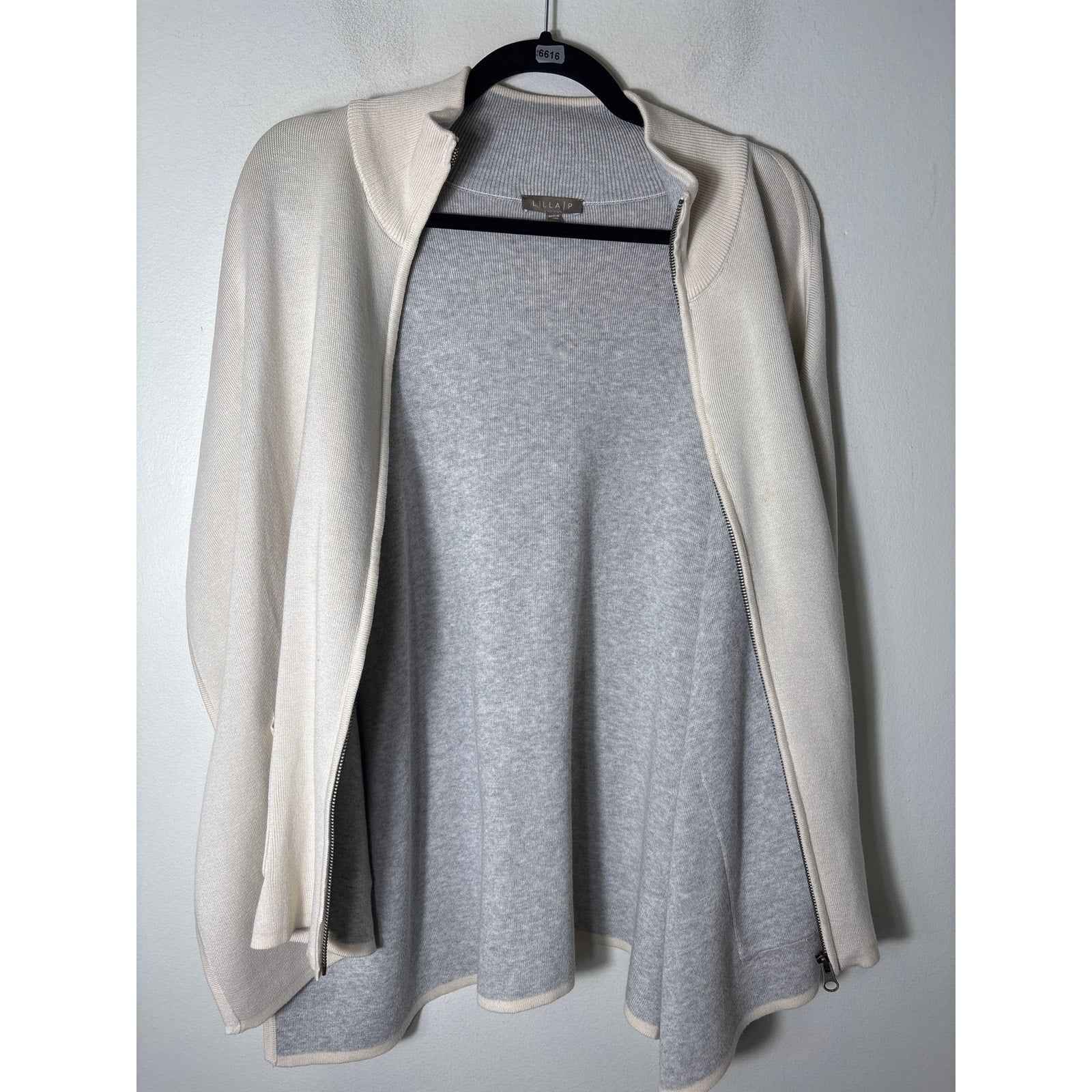 Lilla P Beige Sweater Poncho Sz OS