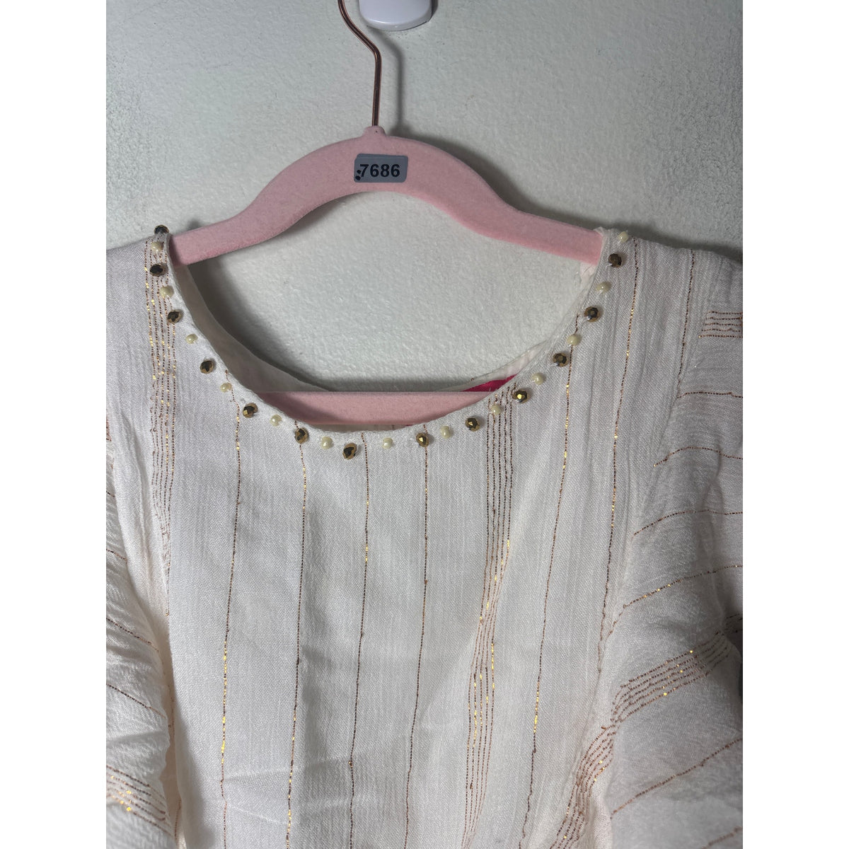 Girls Derhy Kids White Flutter Sleeve Cotton Dress Sz 8/10