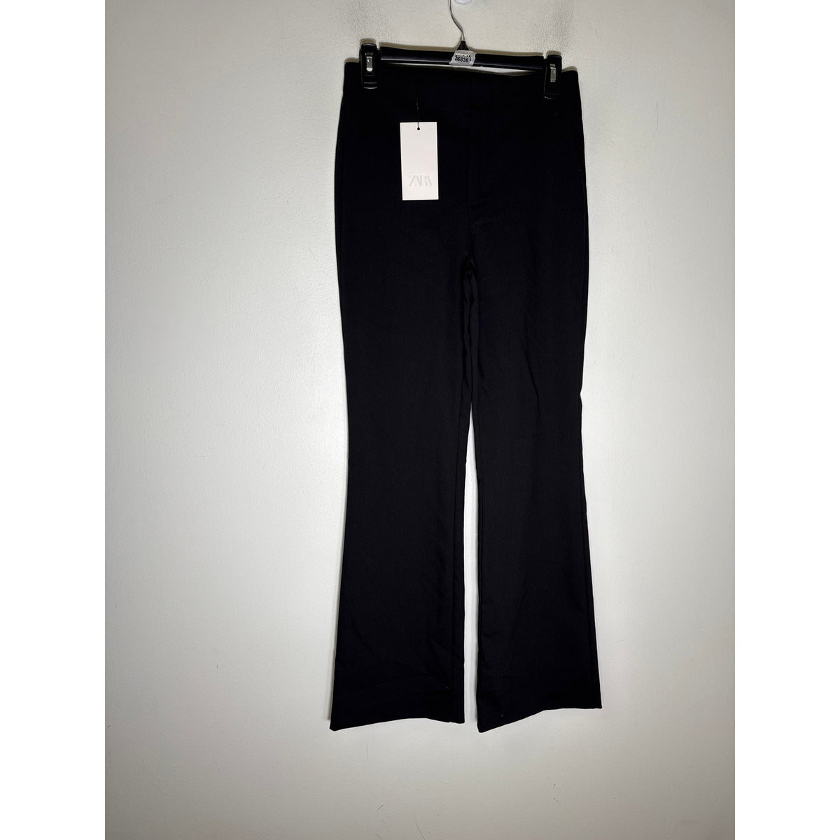 NWT Zara Black Straight Leg Ankle Pants Sz S