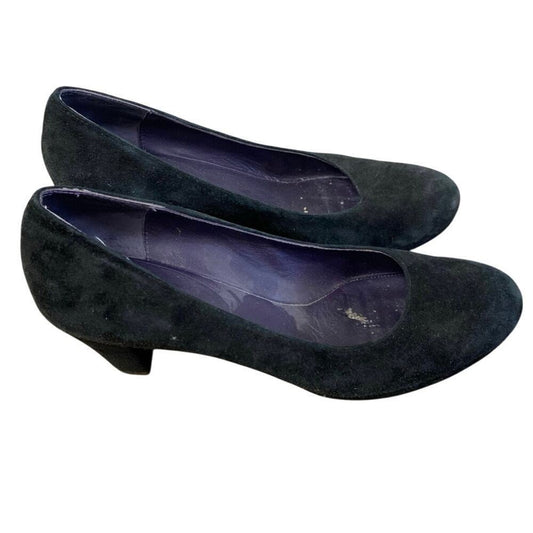 Steve Madden Black Suede Heels Size 8.5