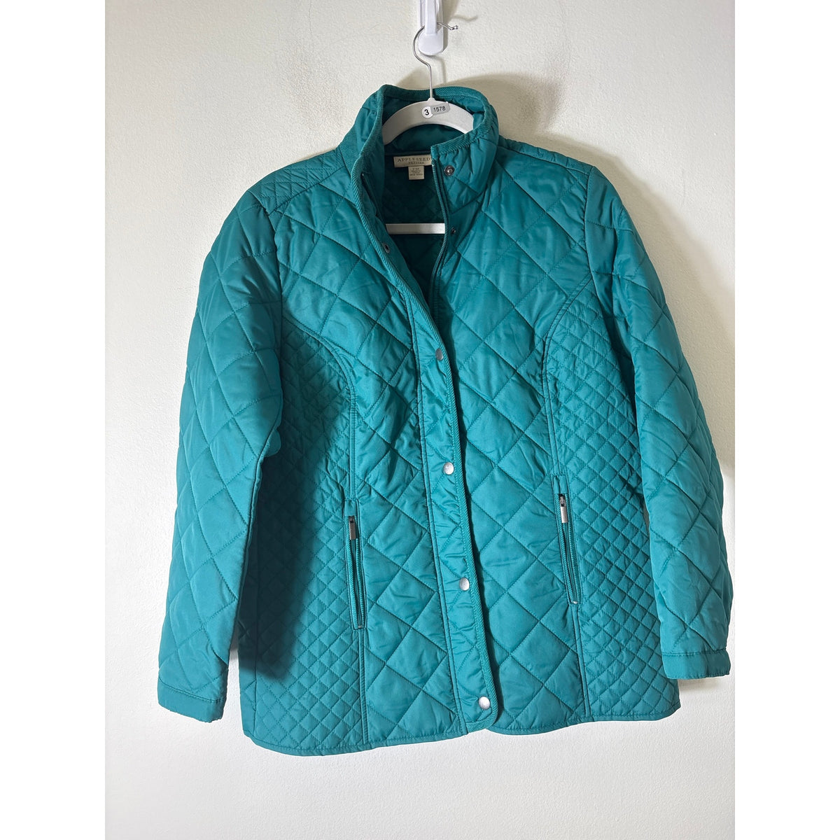 Appleseeds Bright Green Long Sleeve Snap Front Jacket