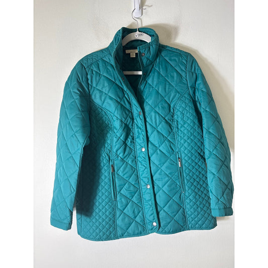 Appleseeds Bright Green Long Sleeve Snap Front Jacket