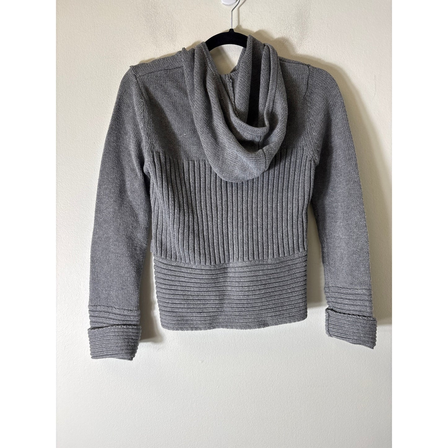 Yellow Box Gray with Red Zip up Cardigan Sz L
