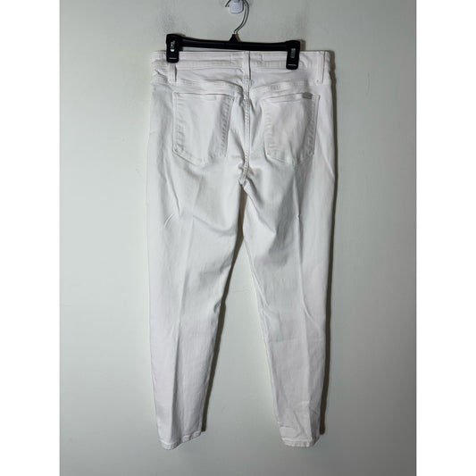 Joe's Jeans White "The Charlie" Highrise Skinny Ankle Sz 30