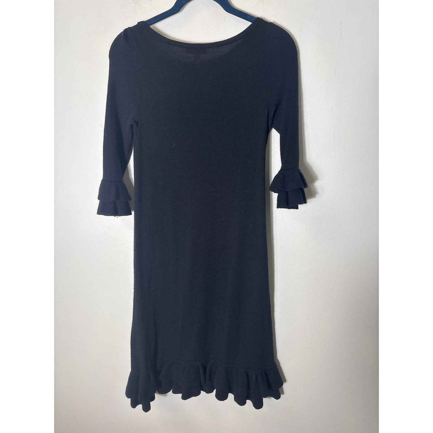 Lilly Pulitzer Black Knit Long sleeve Knee Length Dress Sz