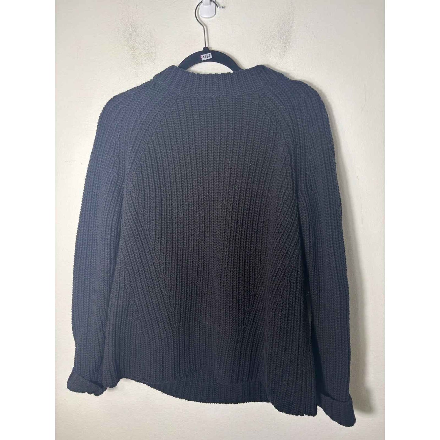 Goodthreads Black Large Knit Long Sleeve Cotton Sweater Sz S