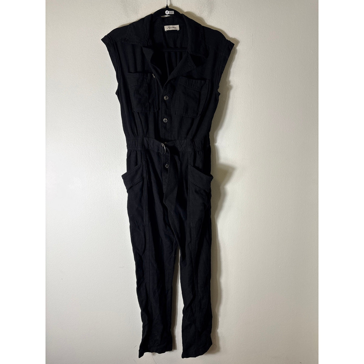Rowan Sleeveless Button Up Pants Jumpsuit Sz XS
