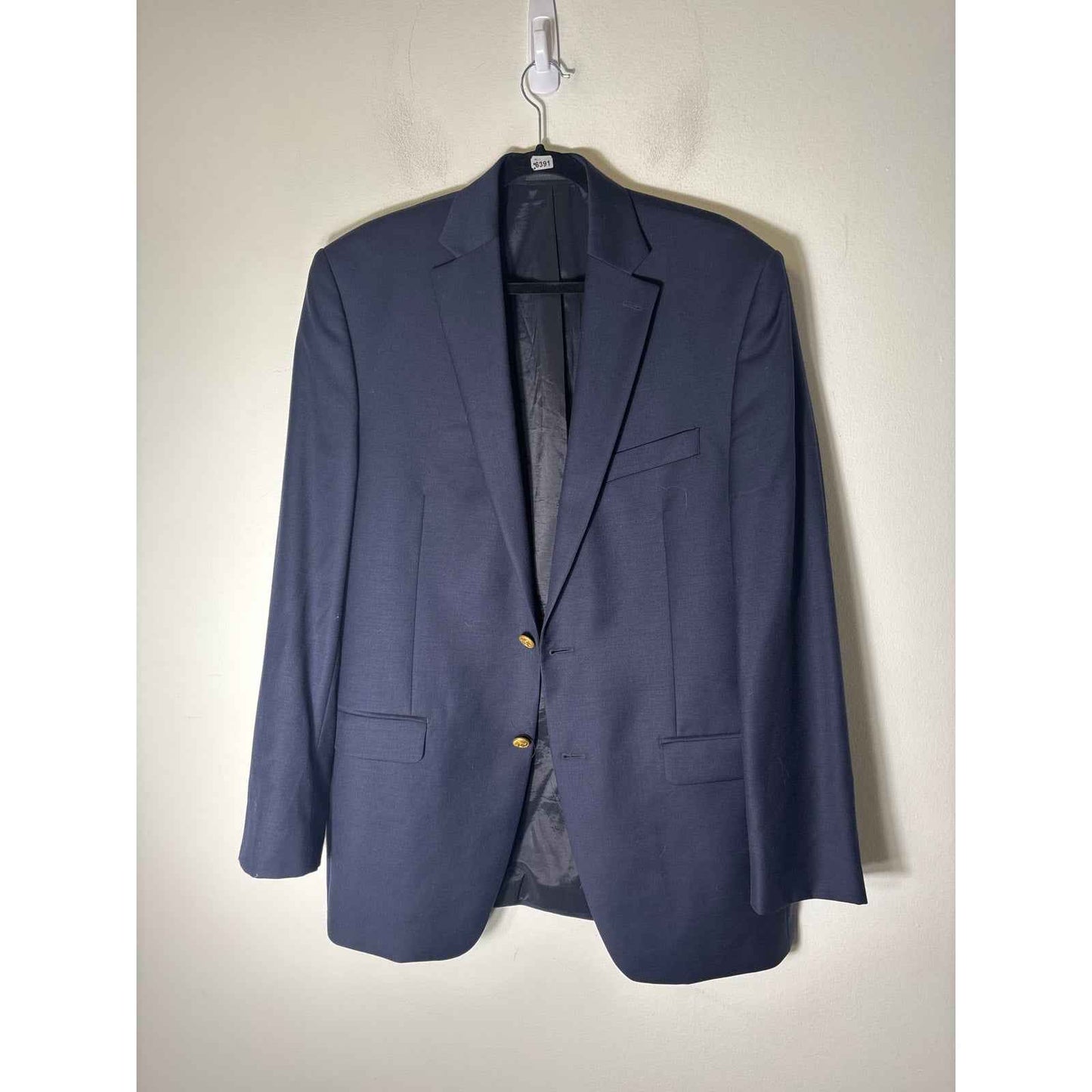 Men's Ralph Lauren Navy Blazer with Golf Button Sz 40L