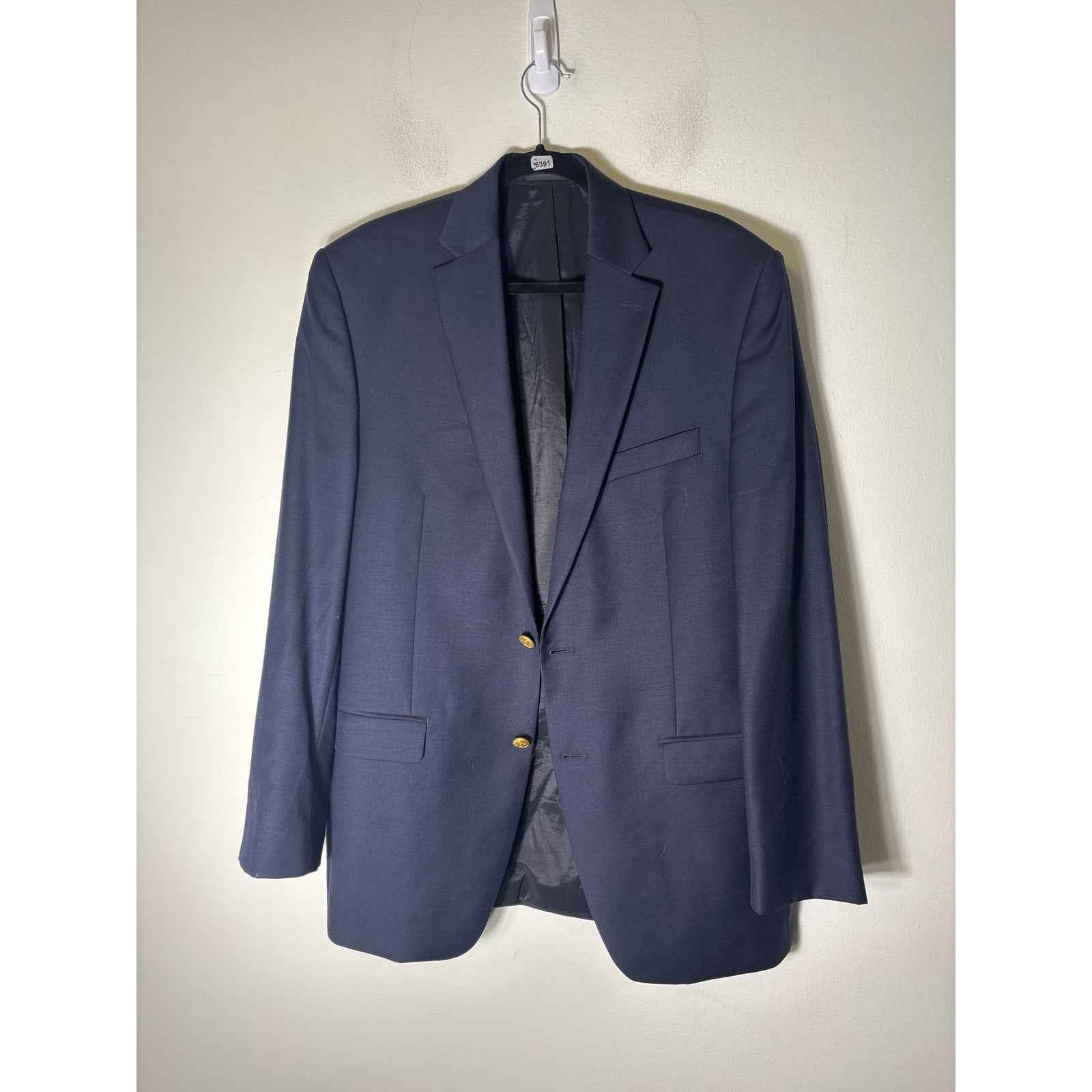 Men's Ralph Lauren Navy Blazer with Golf Button Sz 40L