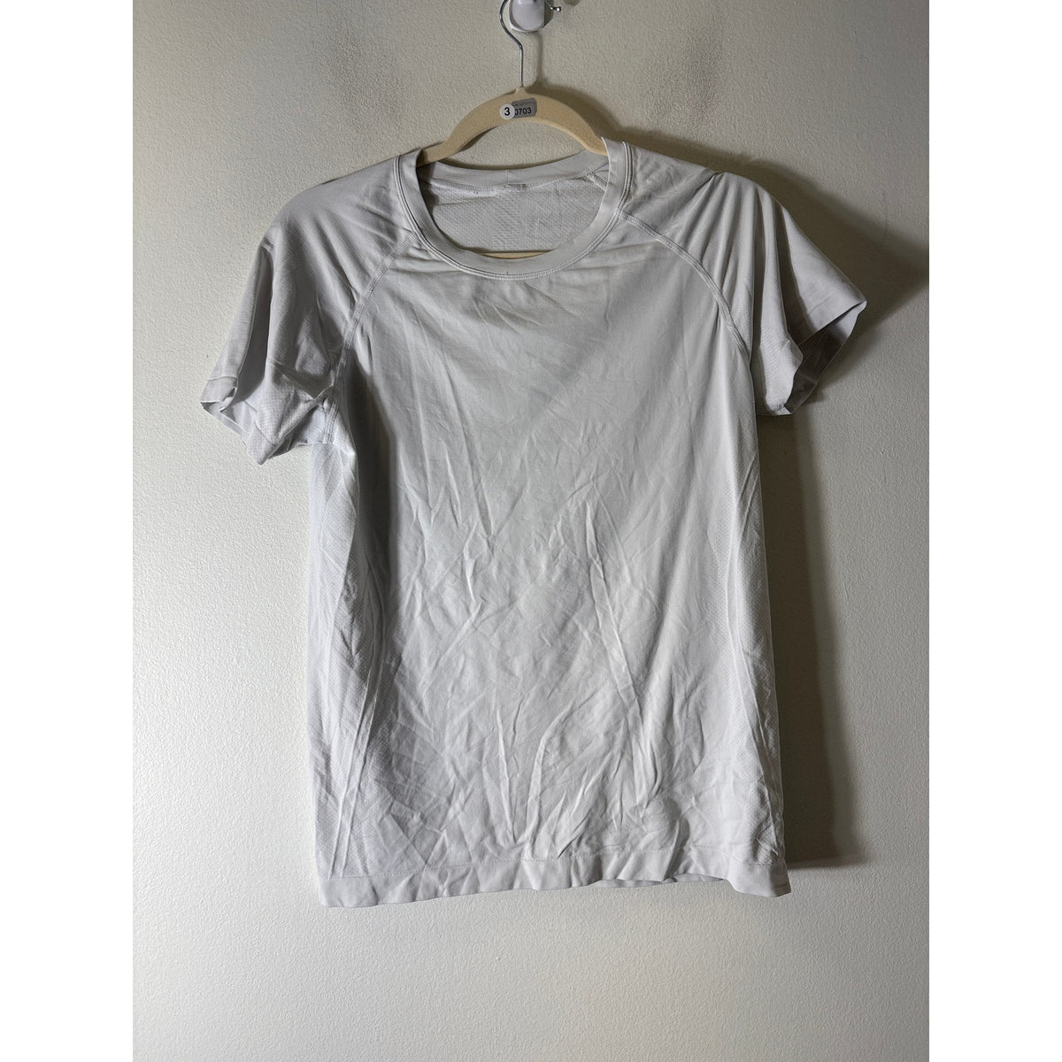 CRZ Yoga White Short Sleeve Athletic Top Sz 8