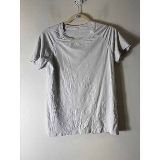 CRZ Yoga White Short Sleeve Athletic Top Sz 8