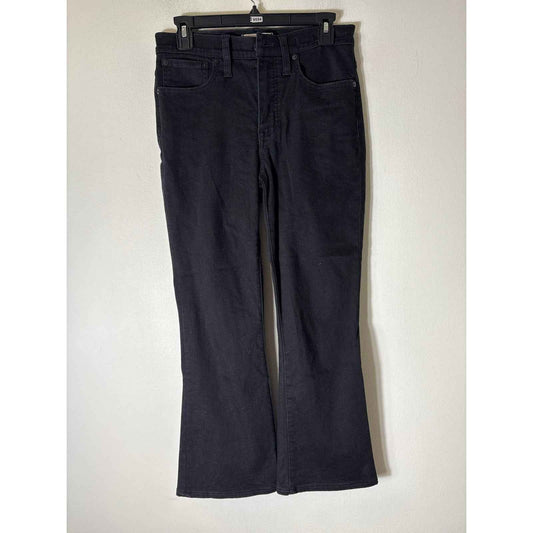 Madewell Black "Cali Demi-Boot" Denim Jeans Sz 27