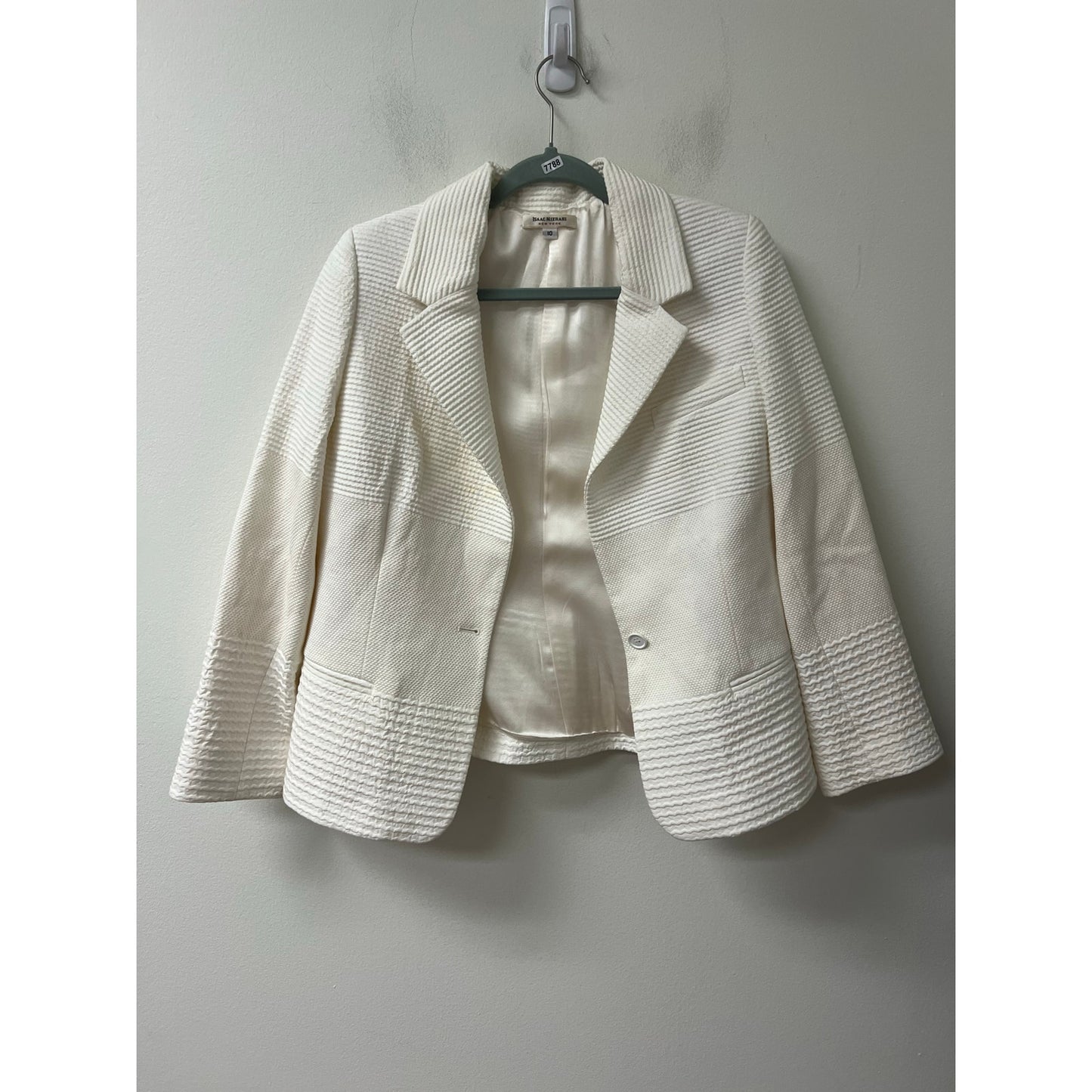Isaac Mizrahi White Blazer Sz 10
