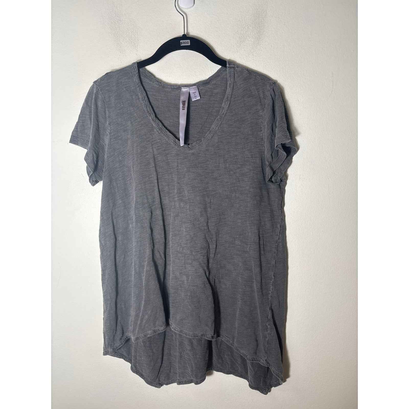 Wilt Gray Scoop Neck Tank Sz L