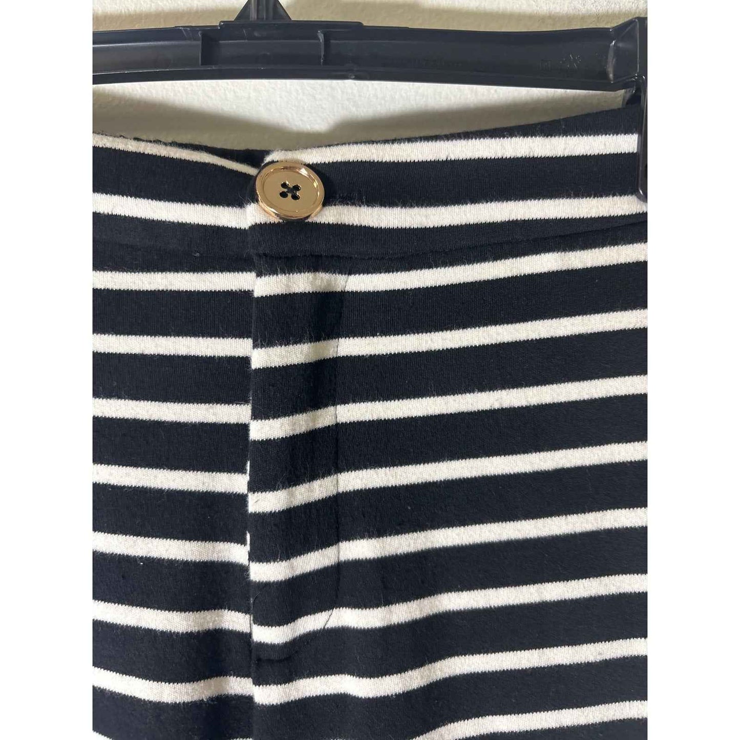 Buru Black and White Stripe Pants Set Sz XS
