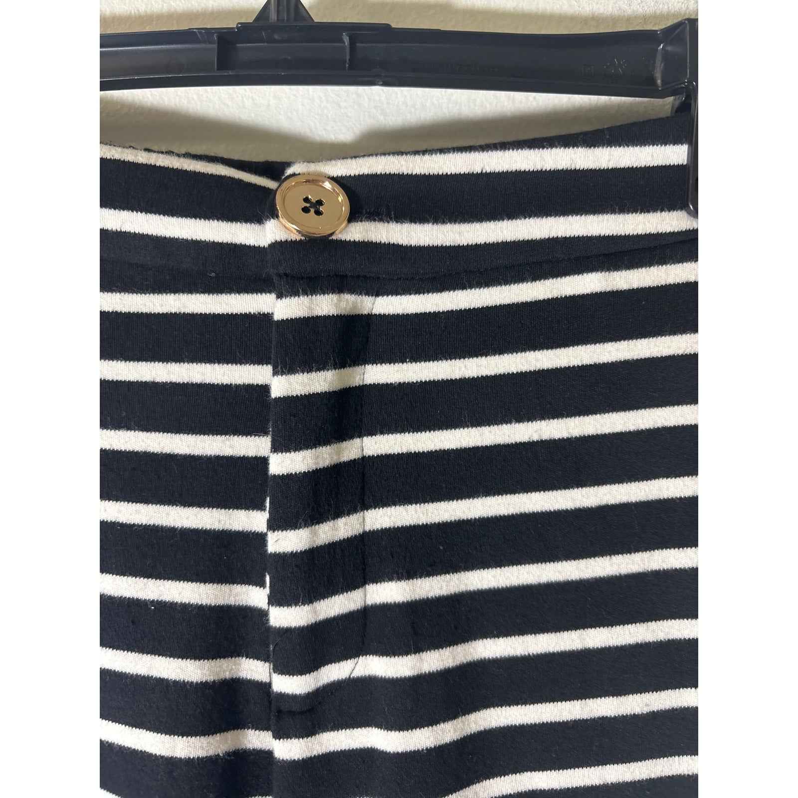 Buru Black and White Stripe Pants Set Sz XS