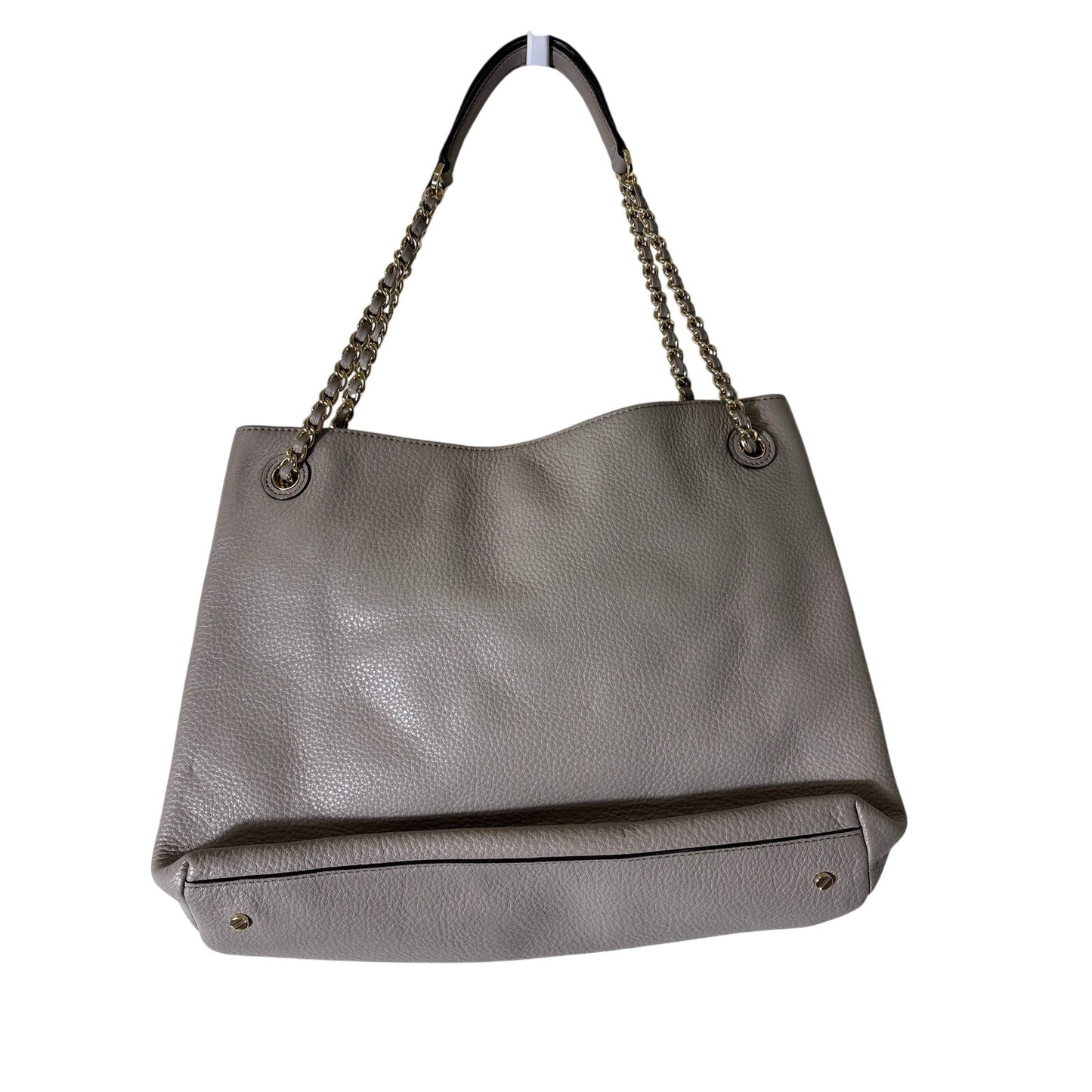 Tory Burch Gray Soft Pebbled Leather Bag Sz 13"x10"