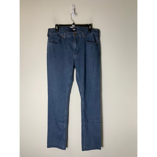 PAIGE Denim Straight Leg Blue Jeans Sz 34