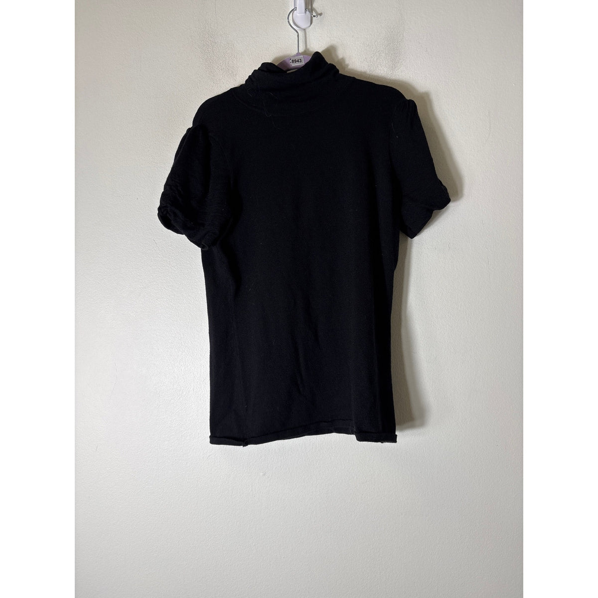 Antonio Melani Black Short Sleeve Turtle Neck Sz XS