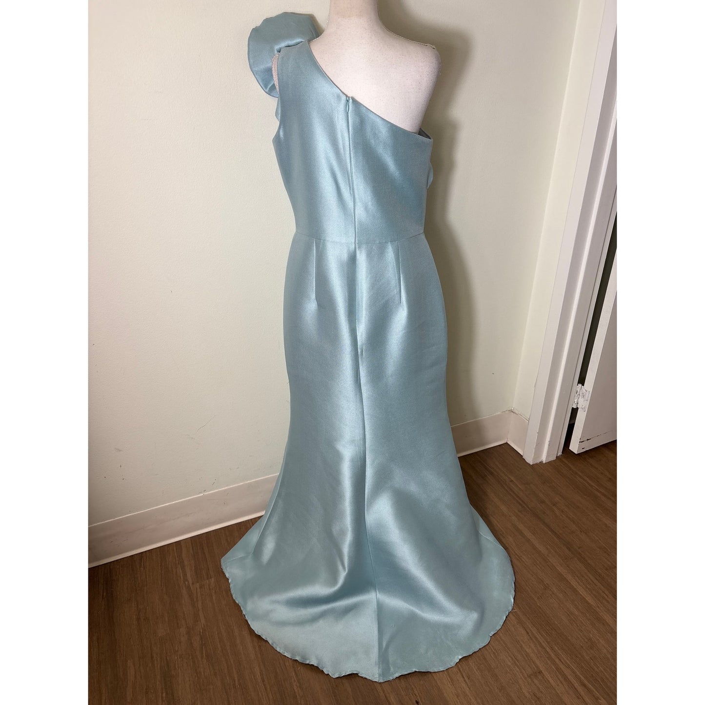 Frascara One Ruffled Shoulder Gown sz 10
