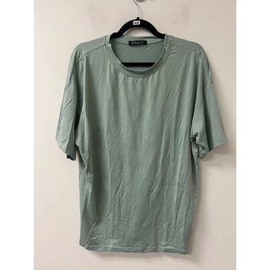 Simplee Green Oversized Short Sleeve Tee Sz M