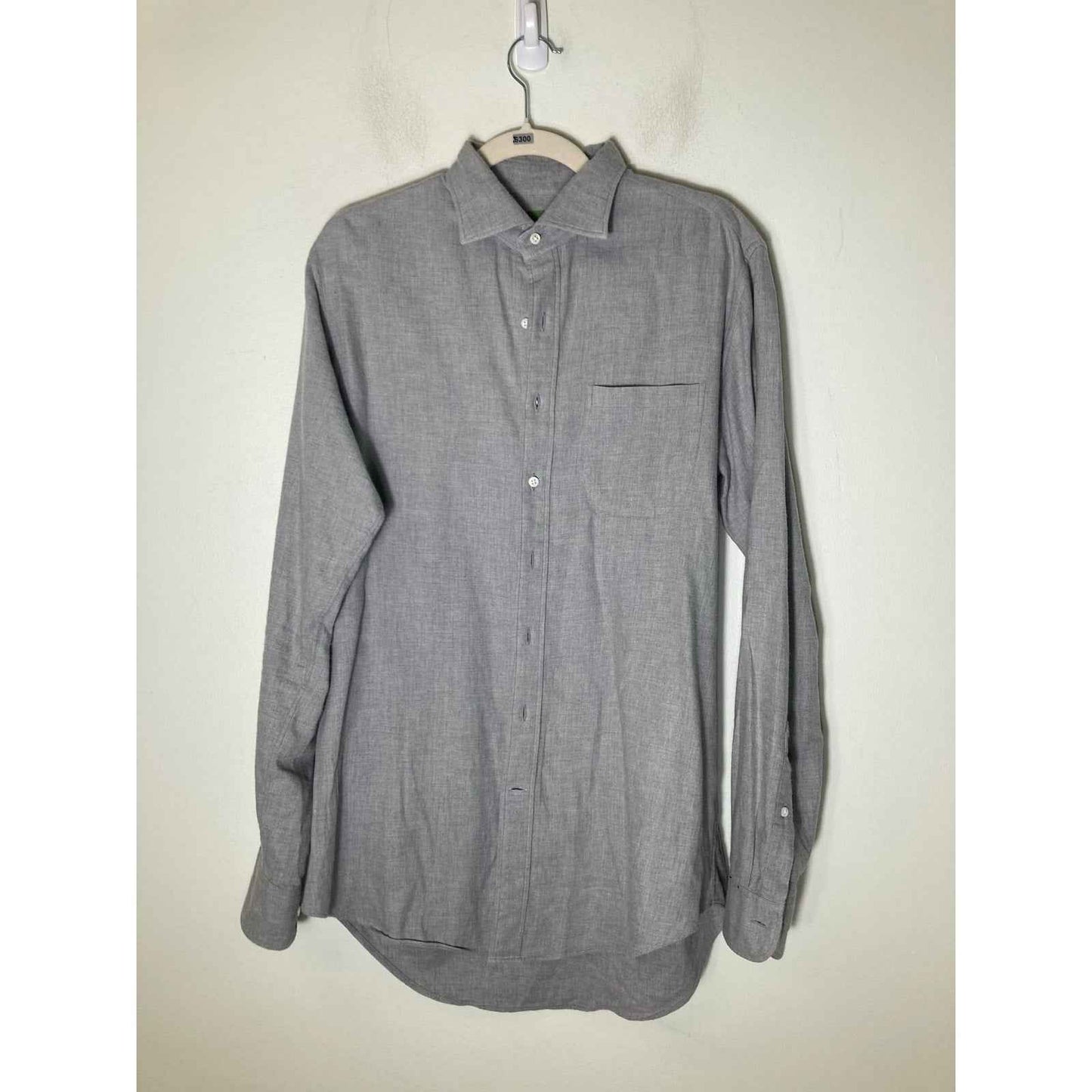 Men's Sid Mashburn Gray Soft Button Up Shirt Sz M