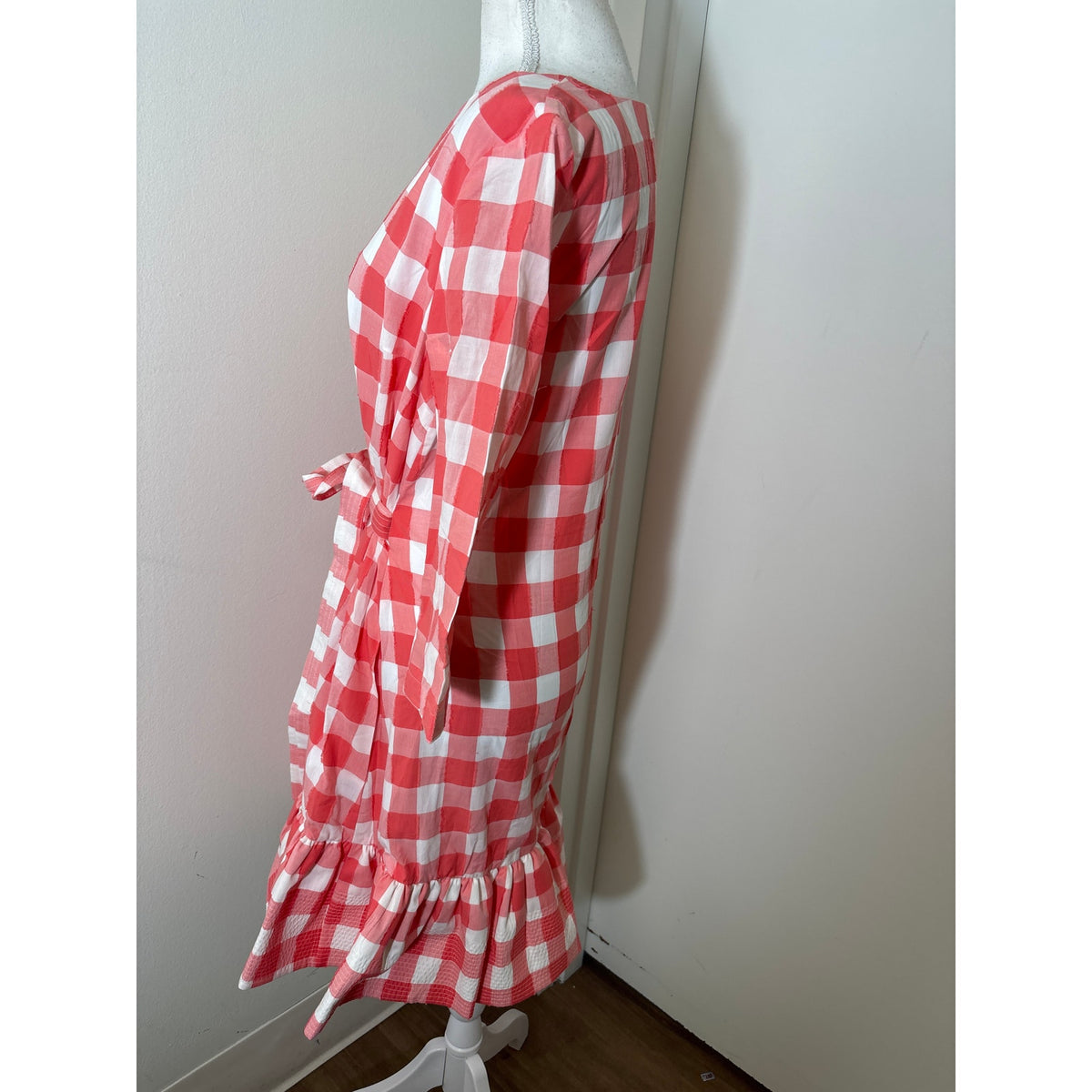 Persifor Gingham Poppy Dress Sz S