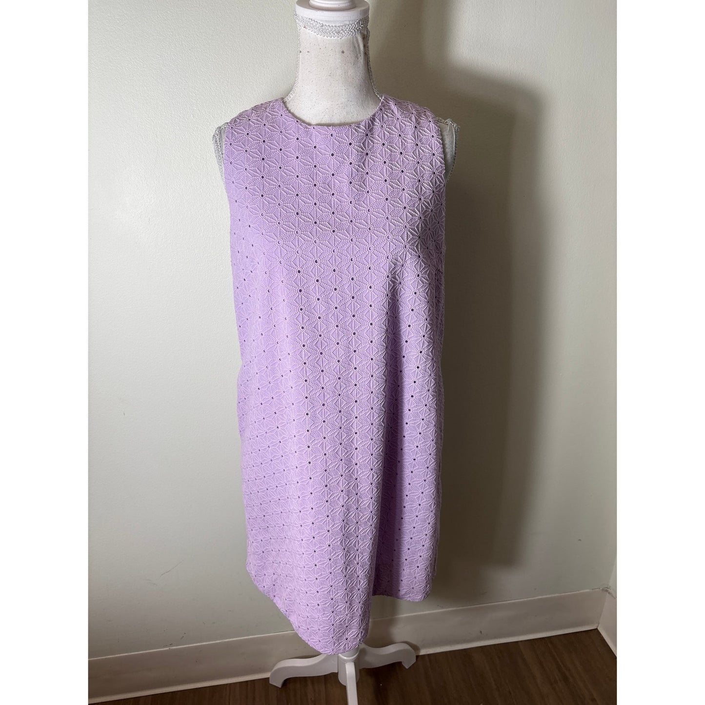 Tuckernuck Lilac Eyelet Mini Dress Sz M