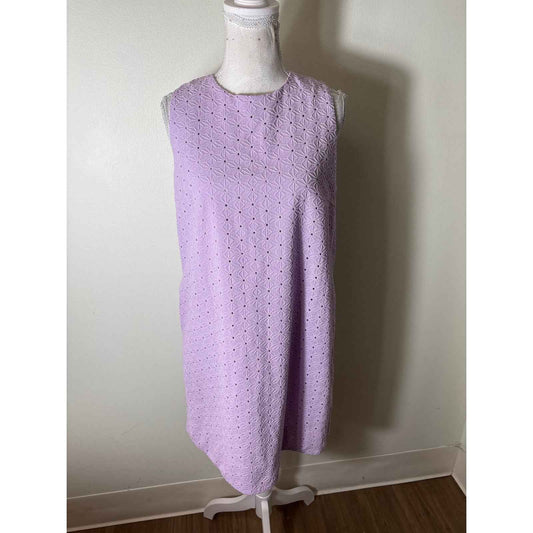 Tuckernuck Lilac Eyelet Mini Dress Sz M