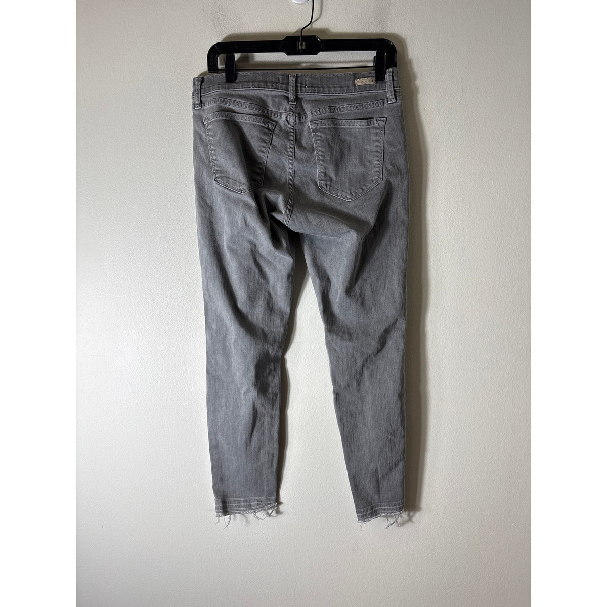 Principle Demin Gray Skinny Jeans with Raw Hem Sz 29