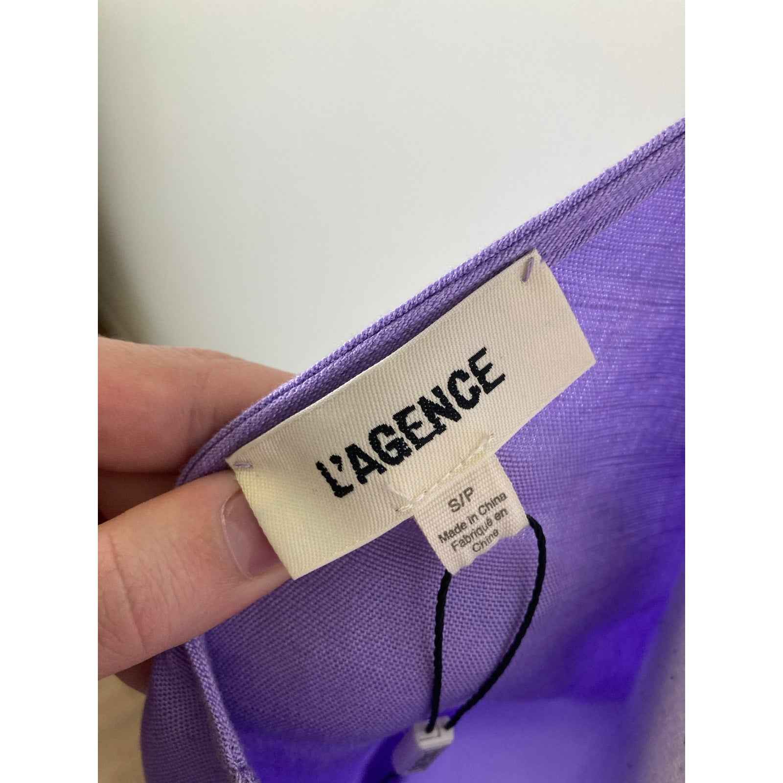New L'Agence Lavendar V Neck Maxi Sz S