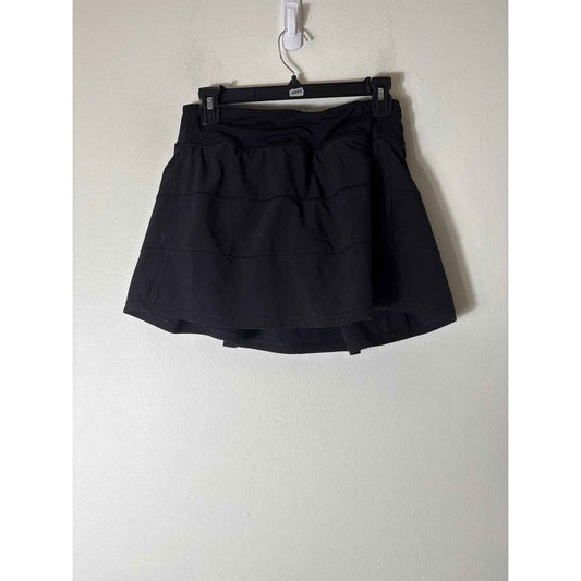 Lululemon Black Tennis Tiered Skirt Sz 6